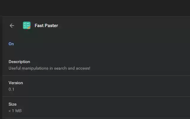 Fast Paster from Chrome web store to be run with OffiDocs Chromium online Fast Paster from Chrome web store to be run with OffiDocs Chromium online