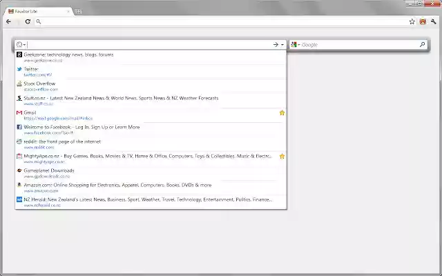 Fauxbar Lite from Chrome web store to be run with OffiDocs Chromium online Fauxbar Lite from Chrome web store to be run with OffiDocs Chromium online