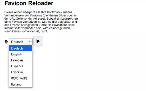 Favicon Reloader  from Chrome web store to be run with OffiDocs Chromium online