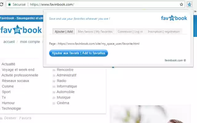 Favoris (add favorite) Favinbook.com from Chrome web store to be run with OffiDocs Chromium online Favoris (add favorite) Favinbook.com from Chrome web store to be run with OffiDocs Chromium online