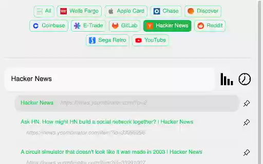 Favorites Folder  from Chrome web store to be run with OffiDocs Chromium online