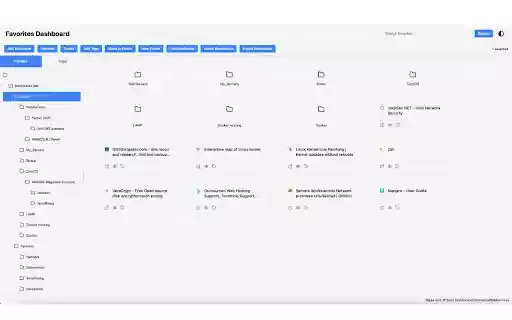 Favorites Management  from Chrome web store to be run with OffiDocs Chromium online