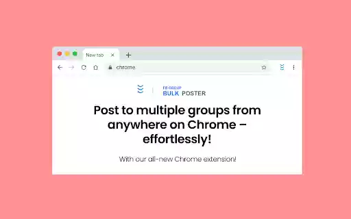 FB Group Bulk Poster  from Chrome web store to be run with OffiDocs Chromium online
