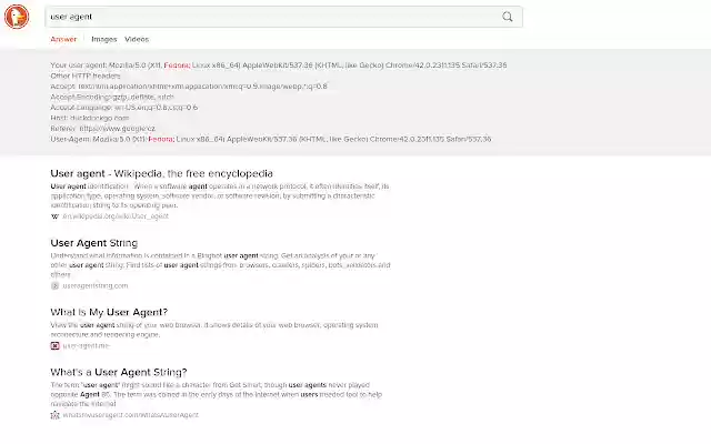 Fedora User Agent  from Chrome web store to be run with OffiDocs Chromium online
