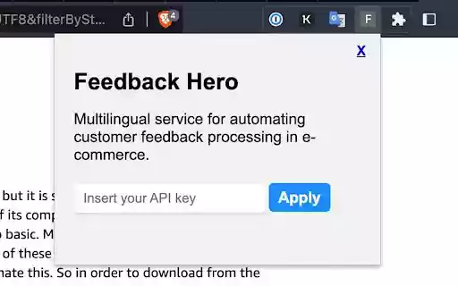 Feedback Hero from Chrome web store to be run with OffiDocs Chromium online Feedback Hero from Chrome web store to be run with OffiDocs Chromium online