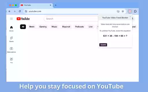 FeedBlock: Hide YouTube Video Feeds from Chrome web store to be run with OffiDocs Chromium online FeedBlock: Hide YouTube Video Feeds from Chrome web store to be run with OffiDocs Chromium online