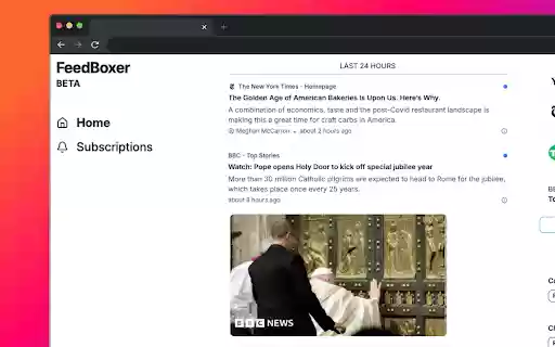 FeedBoxer All your favorite content, in one seamless feed  from Chrome web store to be run with OffiDocs Chromium online