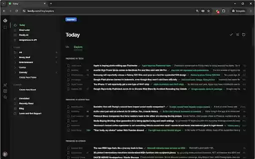 Feedly Unread  from Chrome web store to be run with OffiDocs Chromium online