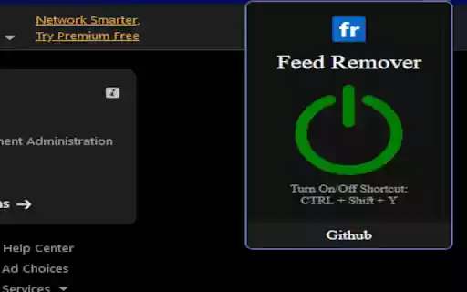 Feed Remover  from Chrome web store to be run with OffiDocs Chromium online