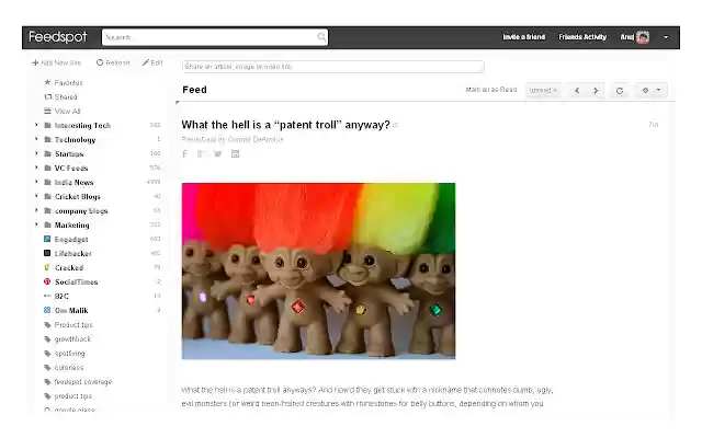Feedspot  from Chrome web store to be run with OffiDocs Chromium online