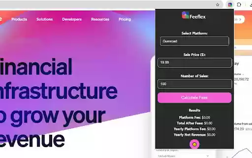 Feeflex  from Chrome web store to be run with OffiDocs Chromium online