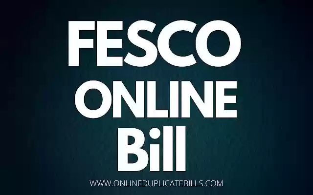 Fesco Online Bill dal Chrome Web Store da eseguire con OffiDocs Chromium online