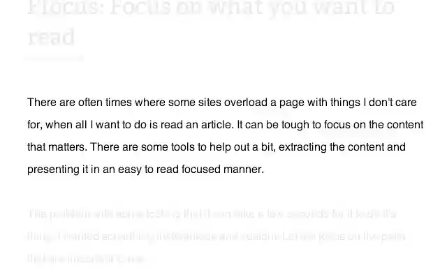 Ffocus  from Chrome web store to be run with OffiDocs Chromium online