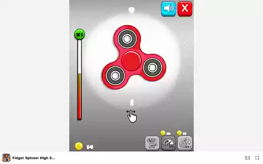 Fidget Spinner High Score Game Spin to win and master the momentum!  from Chrome web store to be run with OffiDocs Chromium online