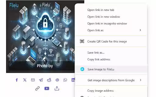 FileLu Cloud Storage File Uploader  from Chrome web store to be run with OffiDocs Chromium online