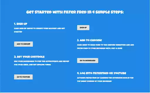 FilterFred YouTube Age Filter  from Chrome web store to be run with OffiDocs Chromium online