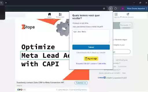 FiltrIN  from Chrome web store to be run with OffiDocs Chromium online