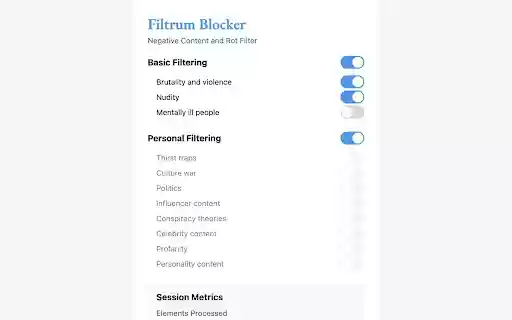 Filtrum  from Chrome web store to be run with OffiDocs Chromium online