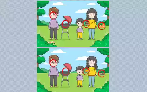 Find 6 differences  from Chrome web store to be run with OffiDocs Chromium online