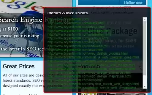 Find Broken Links on My Page  from Chrome web store to be run with OffiDocs Chromium online