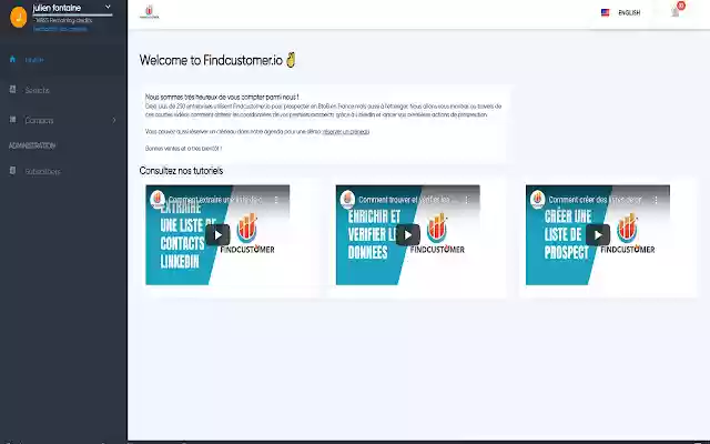 Findcustomer  from Chrome web store to be run with OffiDocs Chromium online