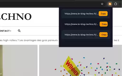 Finder RSS  from Chrome web store to be run with OffiDocs Chromium online