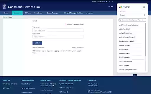 Finexo PMS Login Extension  from Chrome web store to be run with OffiDocs Chromium online