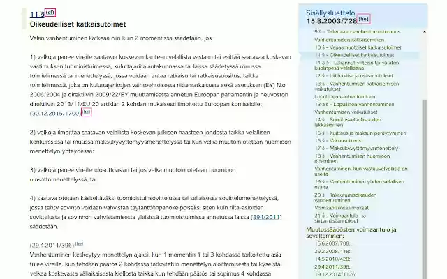 Finlex Ex  from Chrome web store to be run with OffiDocs Chromium online