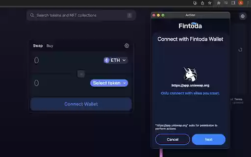 Fintoda Wallet  from Chrome web store to be run with OffiDocs Chromium online