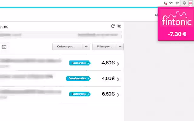 Fintonic subtotal  from Chrome web store to be run with OffiDocs Chromium online