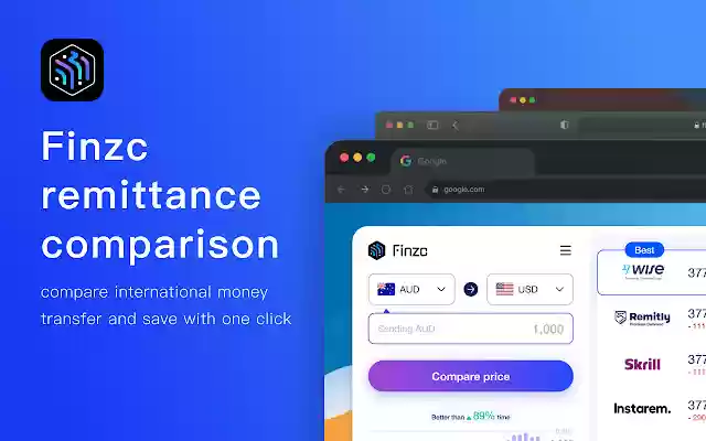 Finzc Remittance Comparison from Chrome web store to be run with OffiDocs Chromium online Finzc Remittance Comparison from Chrome web store to be run with OffiDocs Chromium online