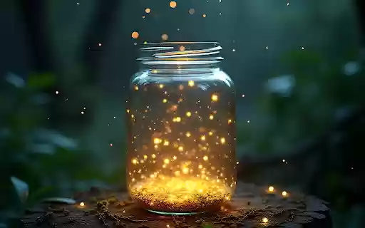 Fireflies flicker  from Chrome web store to be run with OffiDocs Chromium online