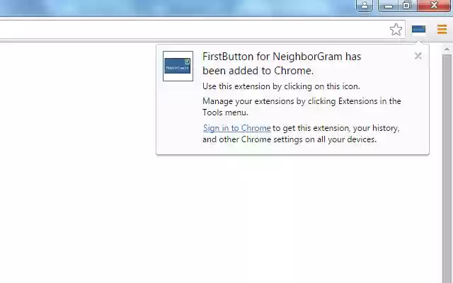 FirstButton for NeighborGram from Chrome web store to be run with OffiDocs Chromium online FirstButton for NeighborGram from Chrome web store to be run with OffiDocs Chromium online