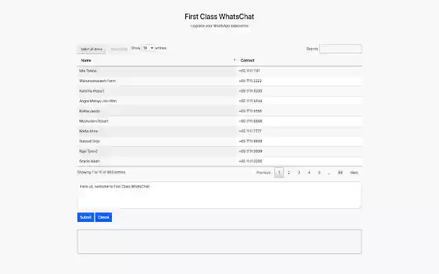 First Class WhatsChat  from Chrome web store to be run with OffiDocs Chromium online
