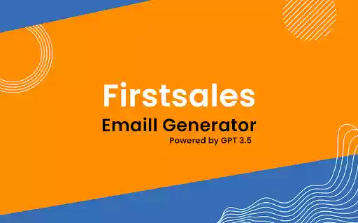 Firstsales.io Email Generator  from Chrome web store to be run with OffiDocs Chromium online