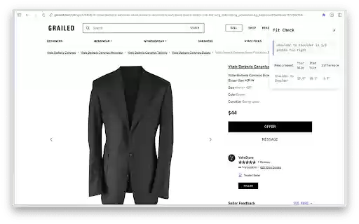 FitCheck  from Chrome web store to be run with OffiDocs Chromium online