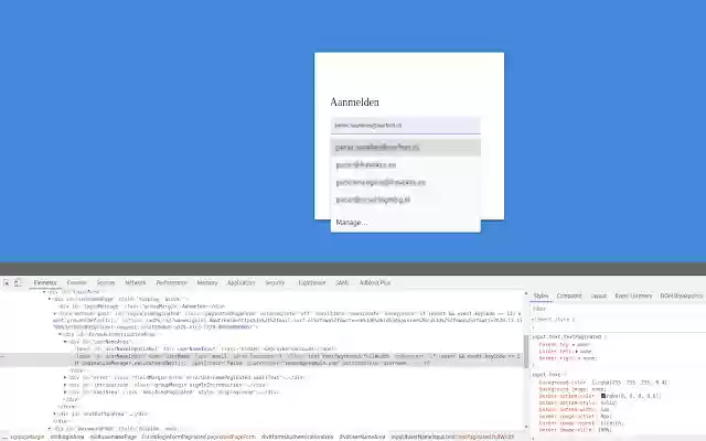 Napraw autouzupełnianie ADFS ze sklepu internetowego Chrome, aby było uruchamiane z OffiDocs Chromium online