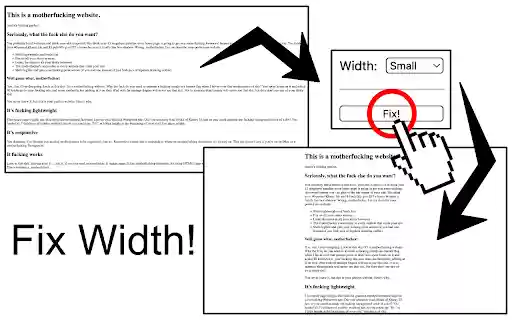 Fix Width  from Chrome web store to be run with OffiDocs Chromium online