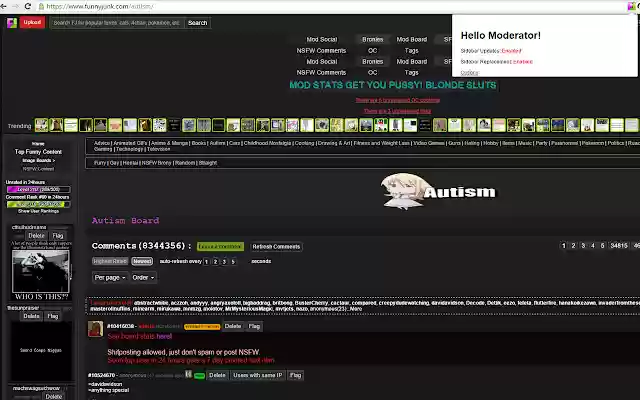 FJ Moderator Extension  from Chrome web store to be run with OffiDocs Chromium online