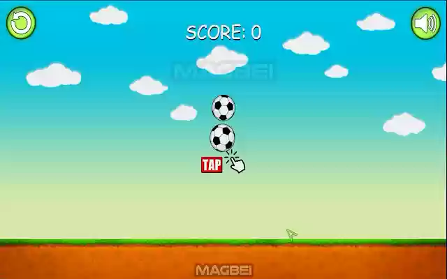 Flappy Ball Game Runs Offline  from Chrome web store to be run with OffiDocs Chromium online