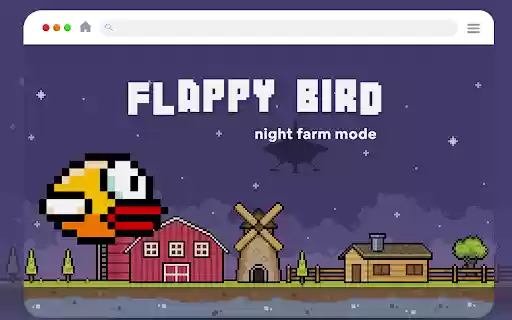 Flappy Bird (Night Farm Mode)  from Chrome web store to be run with OffiDocs Chromium online