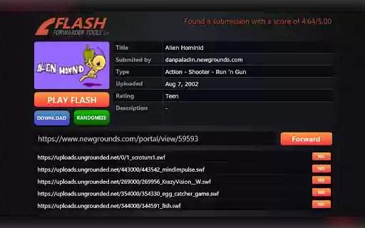 Flash Forwarder Tools Extension  from Chrome web store to be run with OffiDocs Chromium online