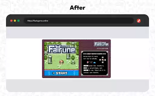 Flash Player Emulator  from Chrome web store to be run with OffiDocs Chromium online