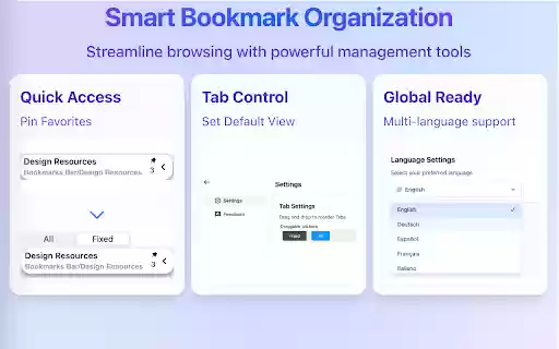 Flattened Bookmarks  from Chrome web store to be run with OffiDocs Chromium online