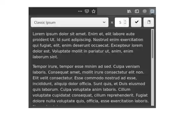 Flipsum Ipsum from Chrome web store to be run with OffiDocs Chromium online Flipsum Ipsum from Chrome web store to be run with OffiDocs Chromium online