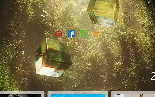 Floating Cubes  from Chrome web store to be run with OffiDocs Chromium online