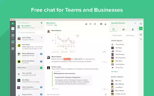 Flock: Secure chat for Teams and Businesses  from Chrome web store to be run with OffiDocs Chromium online
