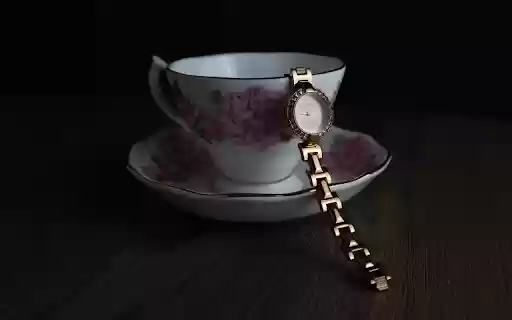 Flower cup and clock  from Chrome web store to be run with OffiDocs Chromium online