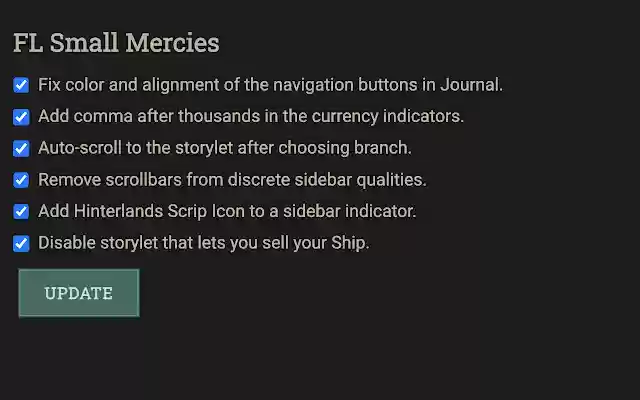 FL Small Mercies from Chrome web store to be run with OffiDocs Chromium online FL Small Mercies from Chrome web store to be run with OffiDocs Chromium online