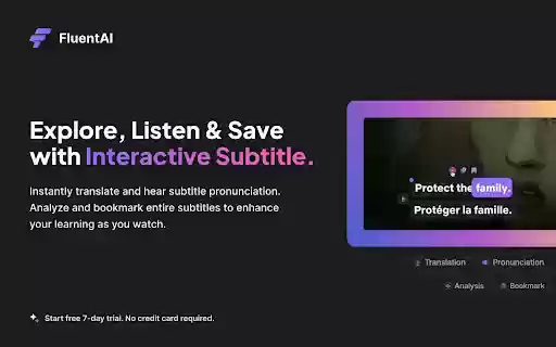 FluentAI: Dual Subtitles for Netflix  more  from Chrome web store to be run with OffiDocs Chromium online